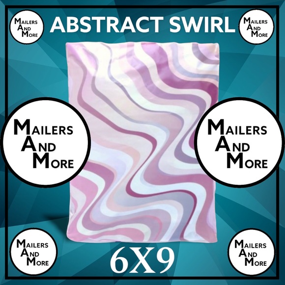 25 6X9 Poly Mailers Abstract Swirl PRICE IS FIRM - Picture 5 of 8